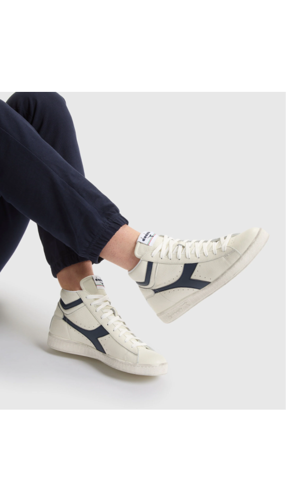 Baskets montantes - Game L High Waxed Bleu foncé