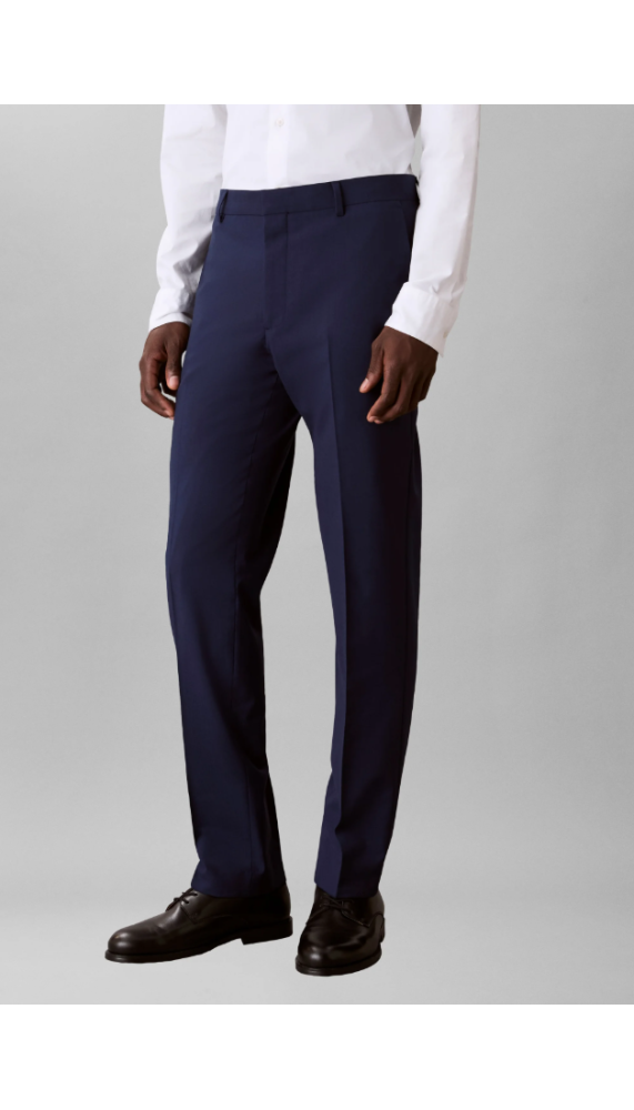 Pantalon habillé - Refined wool blend slim