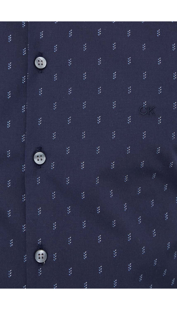Chemise ML - Poplin Leaf Print