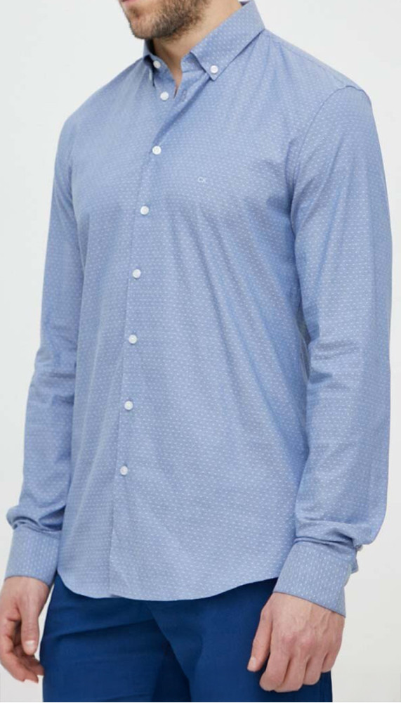 Chemise ML - Chambray Micro Dobby