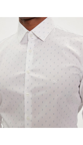 Chemise ML - Poplin Leaf Print