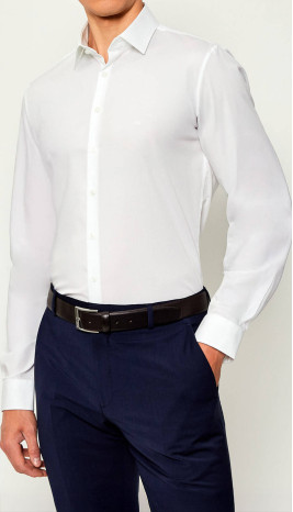 Chemise ML - Poplin STR ETCH