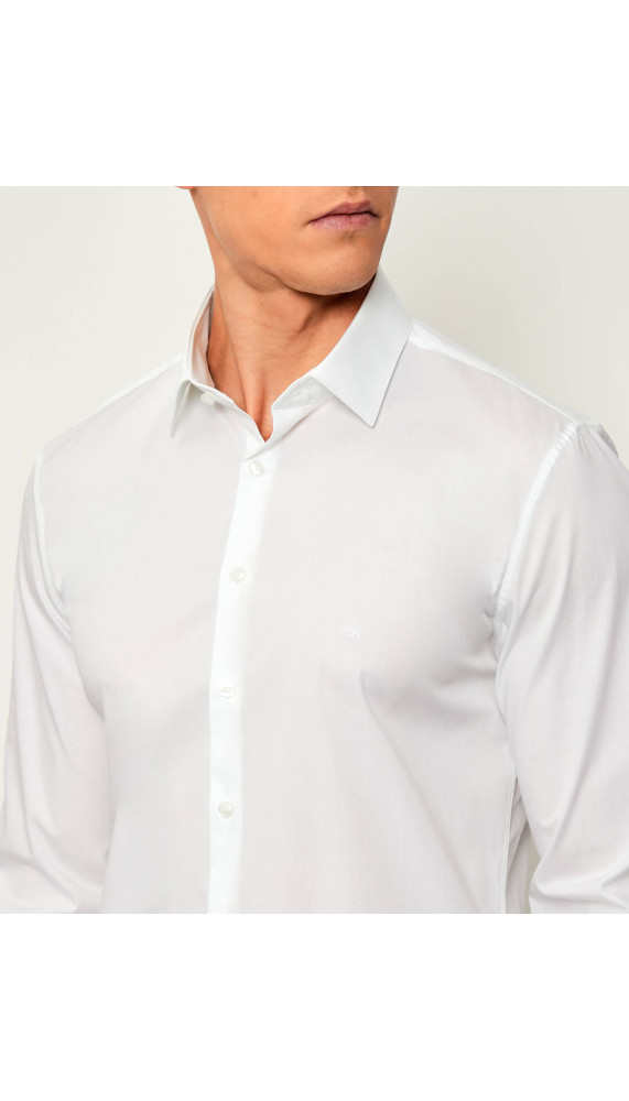 Chemise ML - Poplin STR ETCH