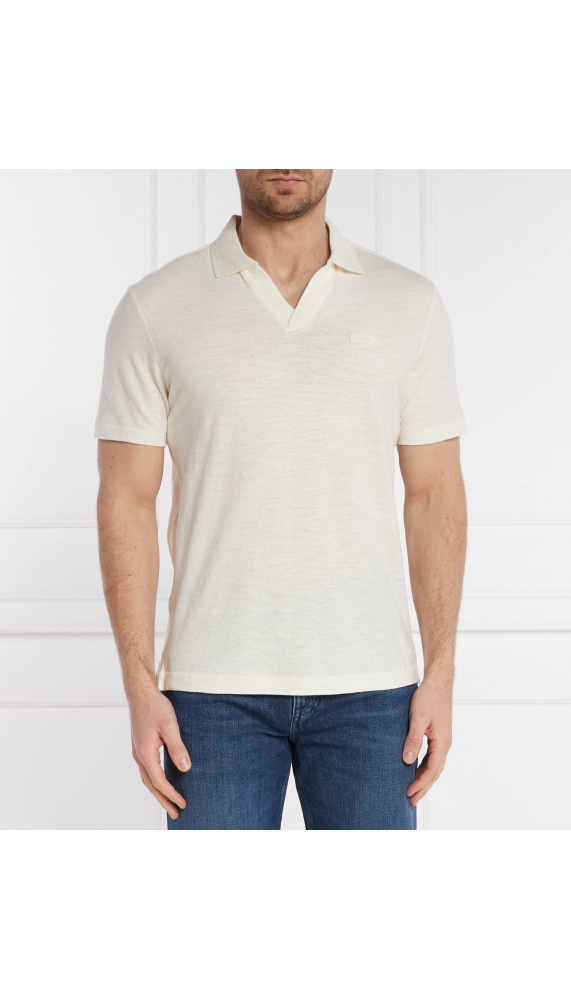 Polo - Cotton Linen Open Collar Polo