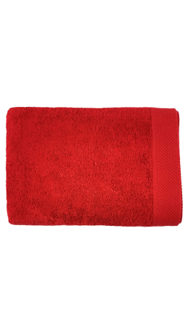 Drap de douche - Rouge
