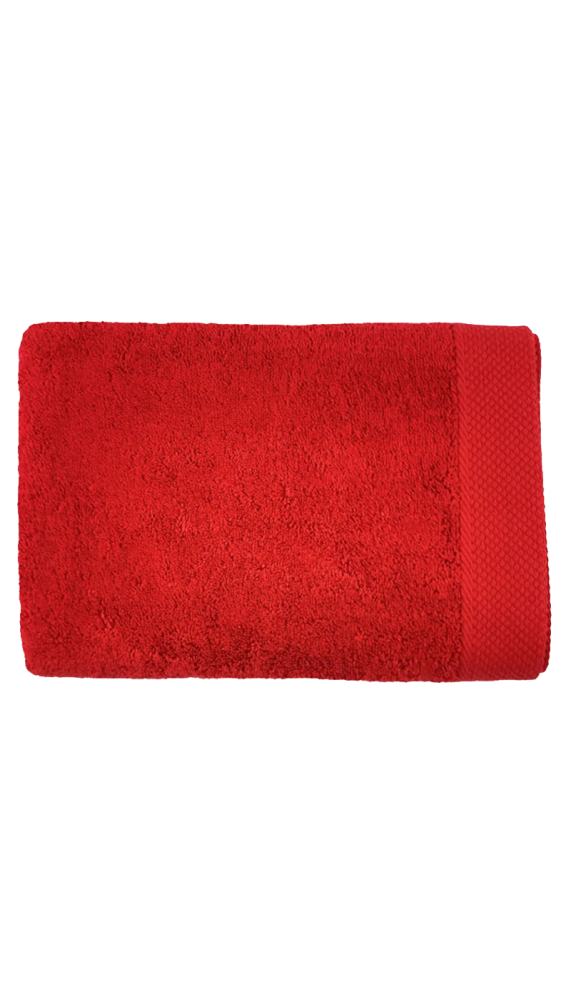 Drap de douche - Rouge