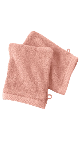 Gants de toilette x2 - Blush