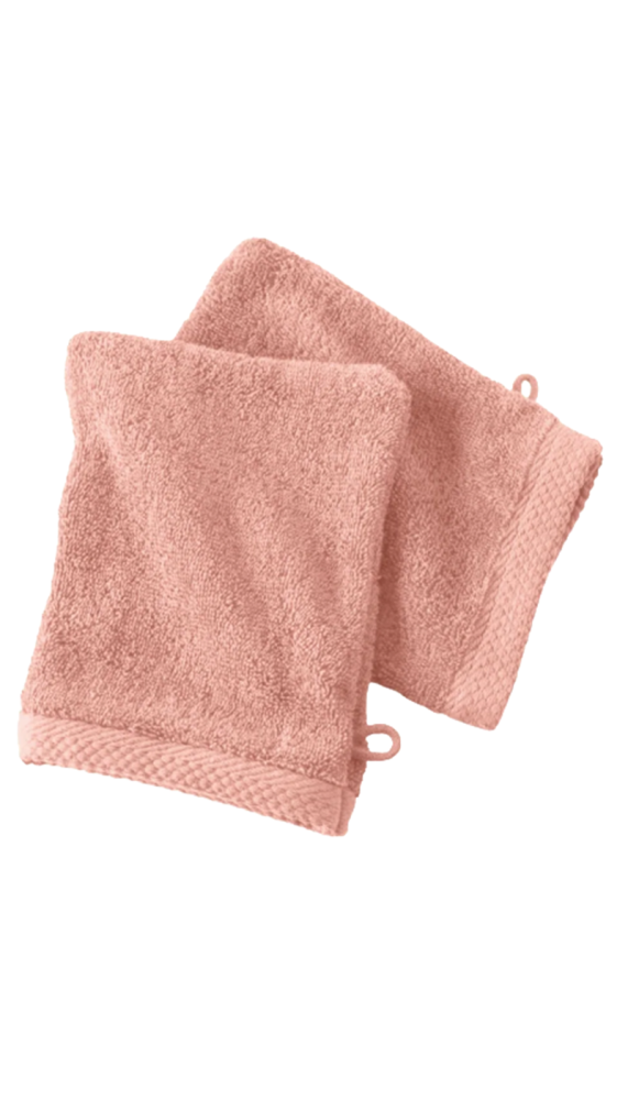 Gants de toilette x2 - Blush