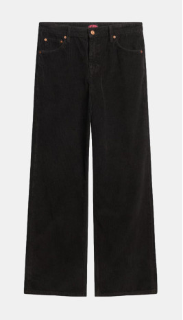 Pantalon velours - Mid Rise Wide Leg Cord