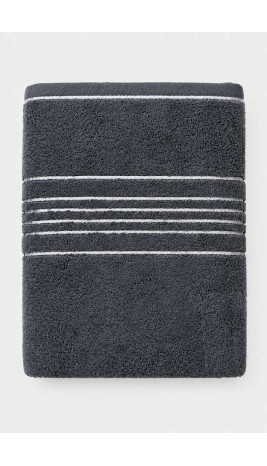 Drap de bain - Anthracite/Argent