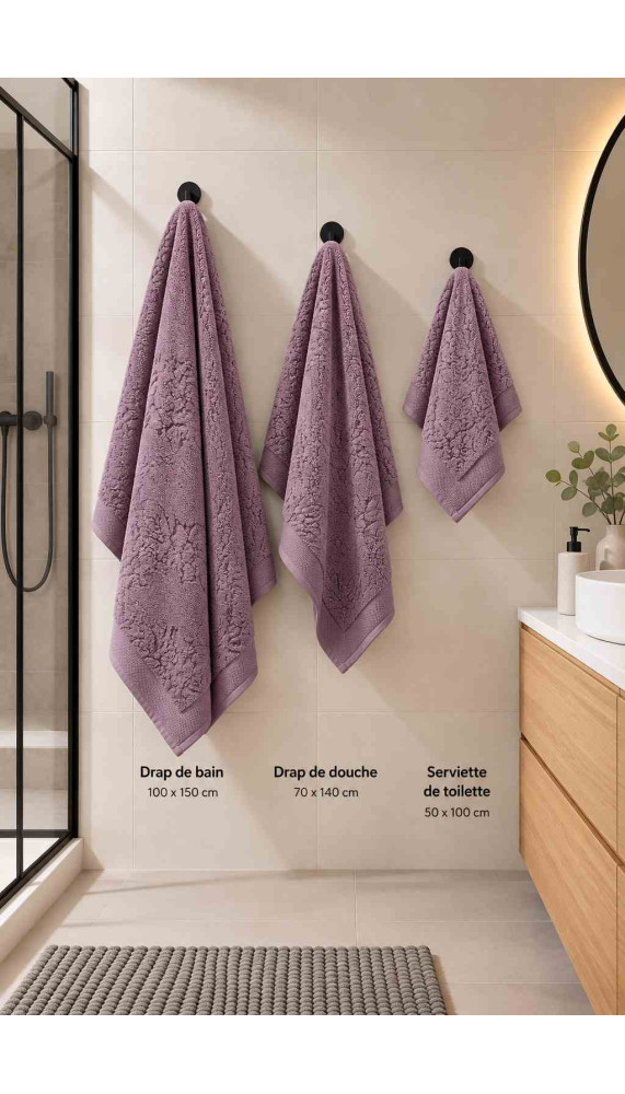 Drap de bain - Violet Ice