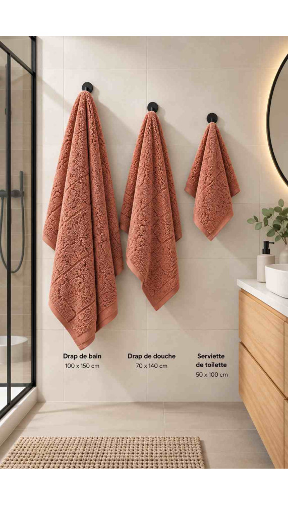 Drap de douche - Camel